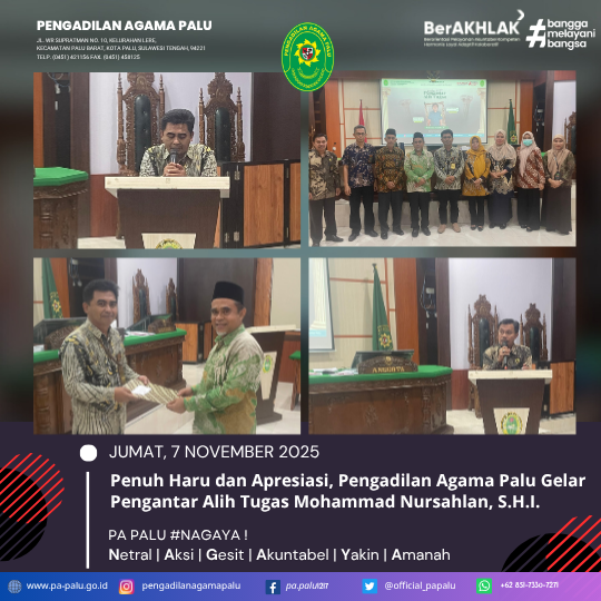 Pengantar Alih Tugas Pak Sahlan