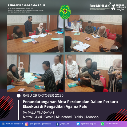 Penandatanganan Akta Perdamaian