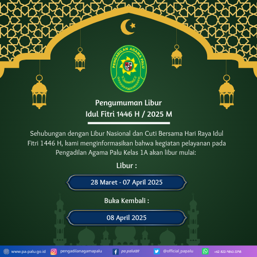 Pengumuman Libur Lebaran Air